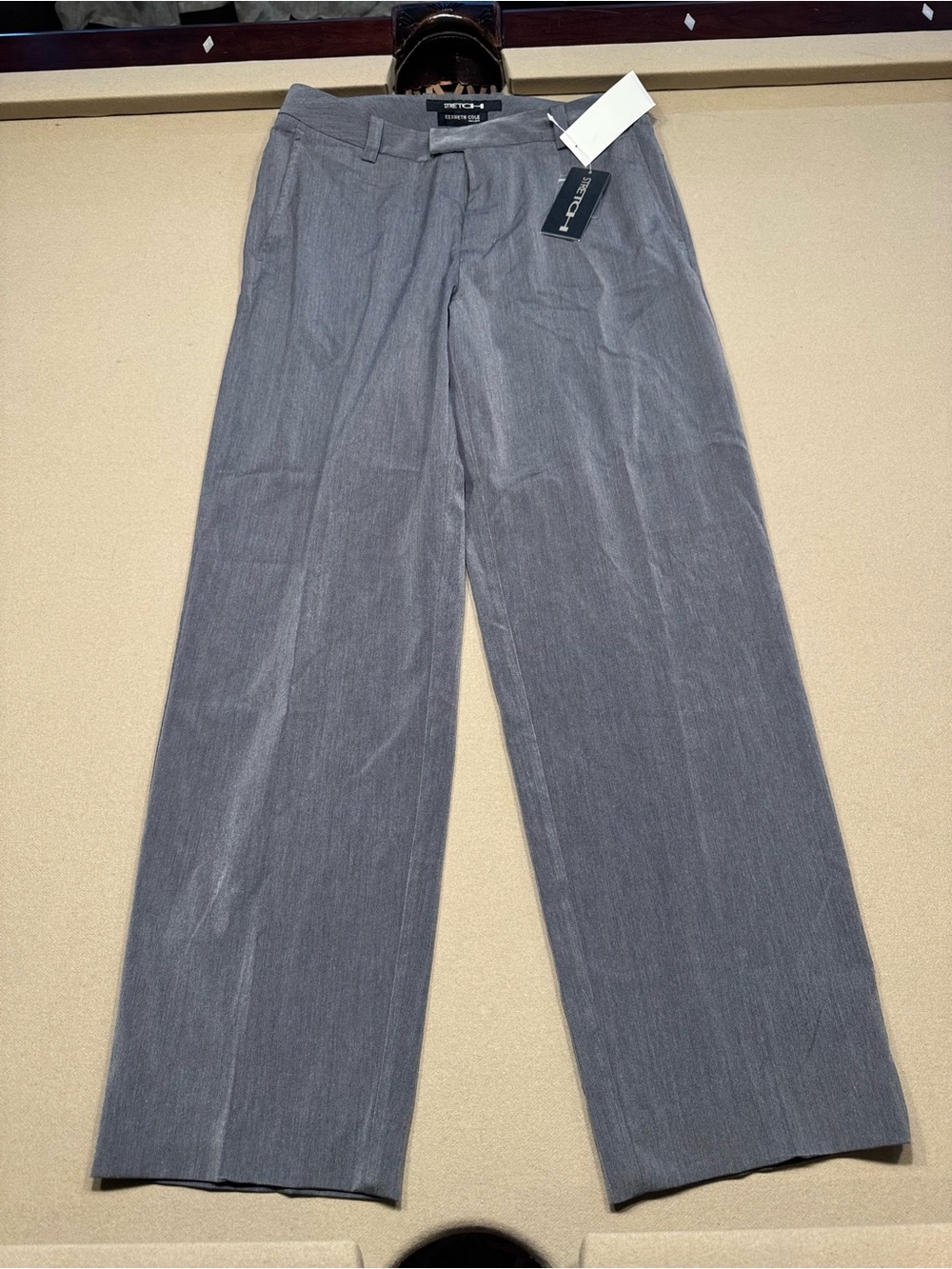 Kenneth Cole men's gray stretch dress pants 33x31